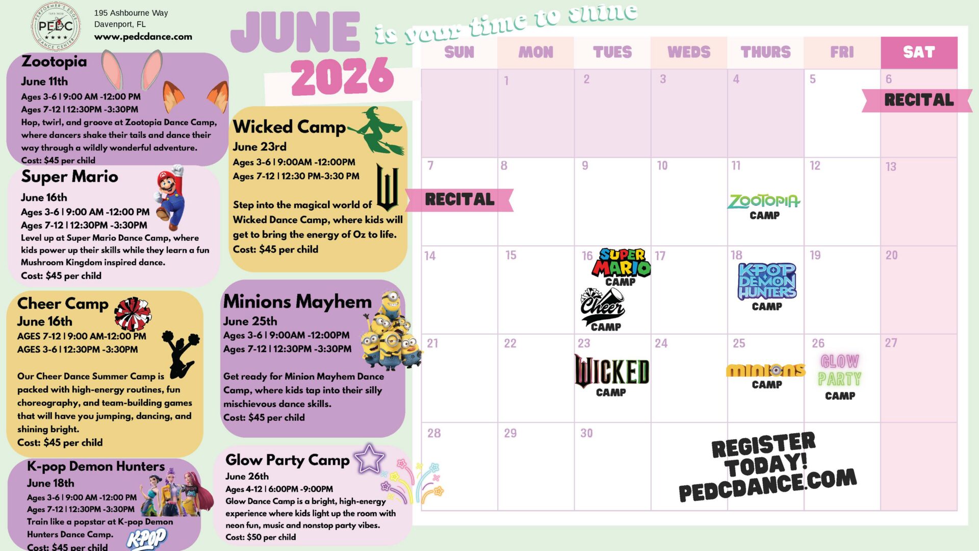 PEDC Summer Camps