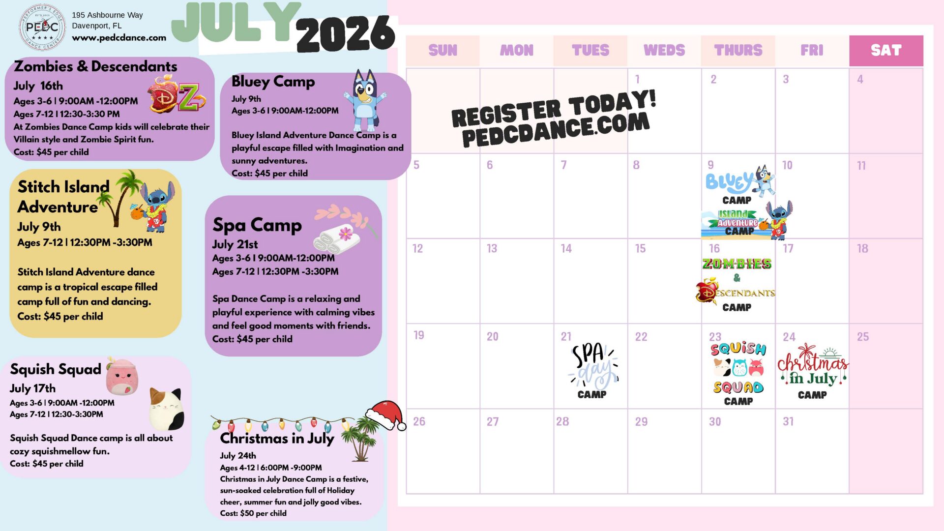 PEDC Summer Camps